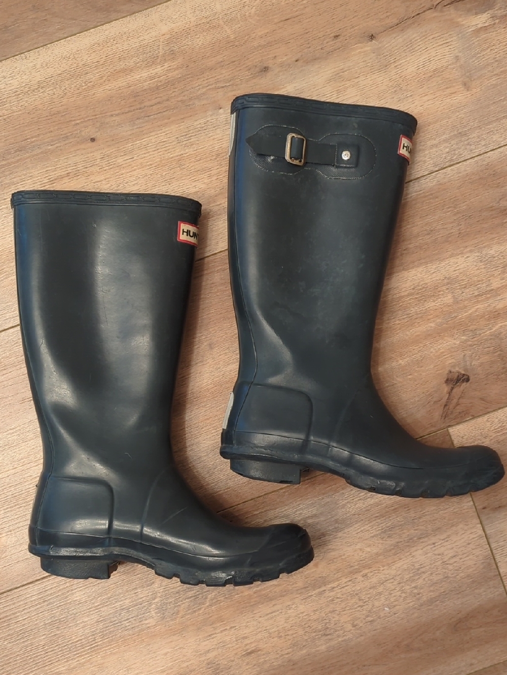 Hunter Tall Rain Boots - Navy, UK5, US 6M/7F - Picture 3 of 8